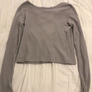 Gray Lounge Top With back detailing